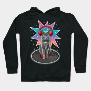 DJ Music Cat Hoodie